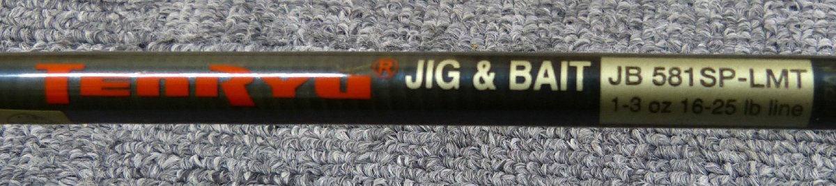 ☆TENRYU テンリュウ ルアーロッド JIG＆BAIT【JB581SP-LMT】USED品☆_画像9