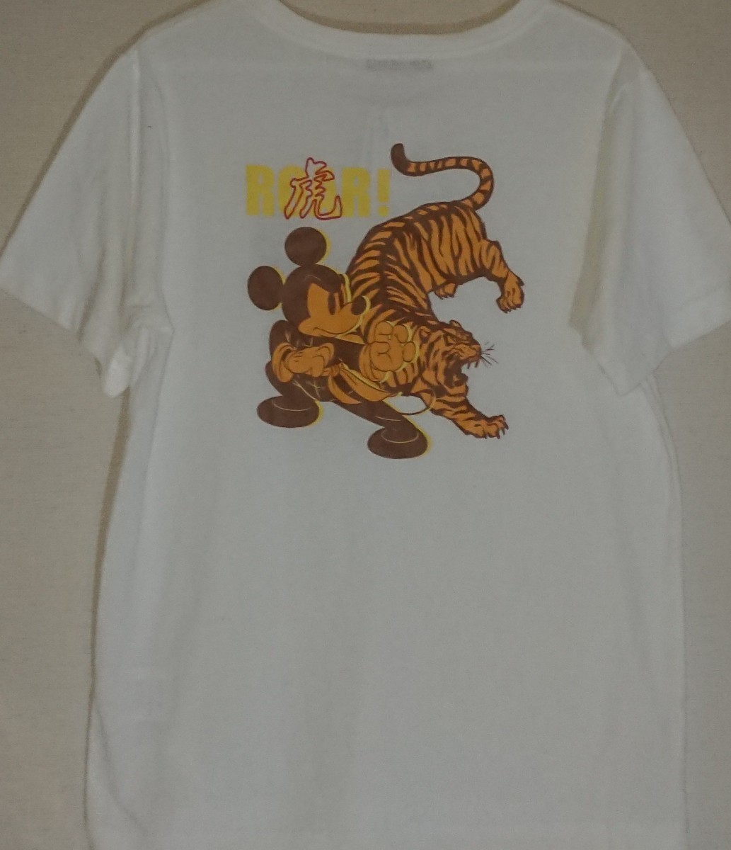 即決 ミッキーマウス レディースTシャツ【L】新品タグ付き ディズニー _画像2
