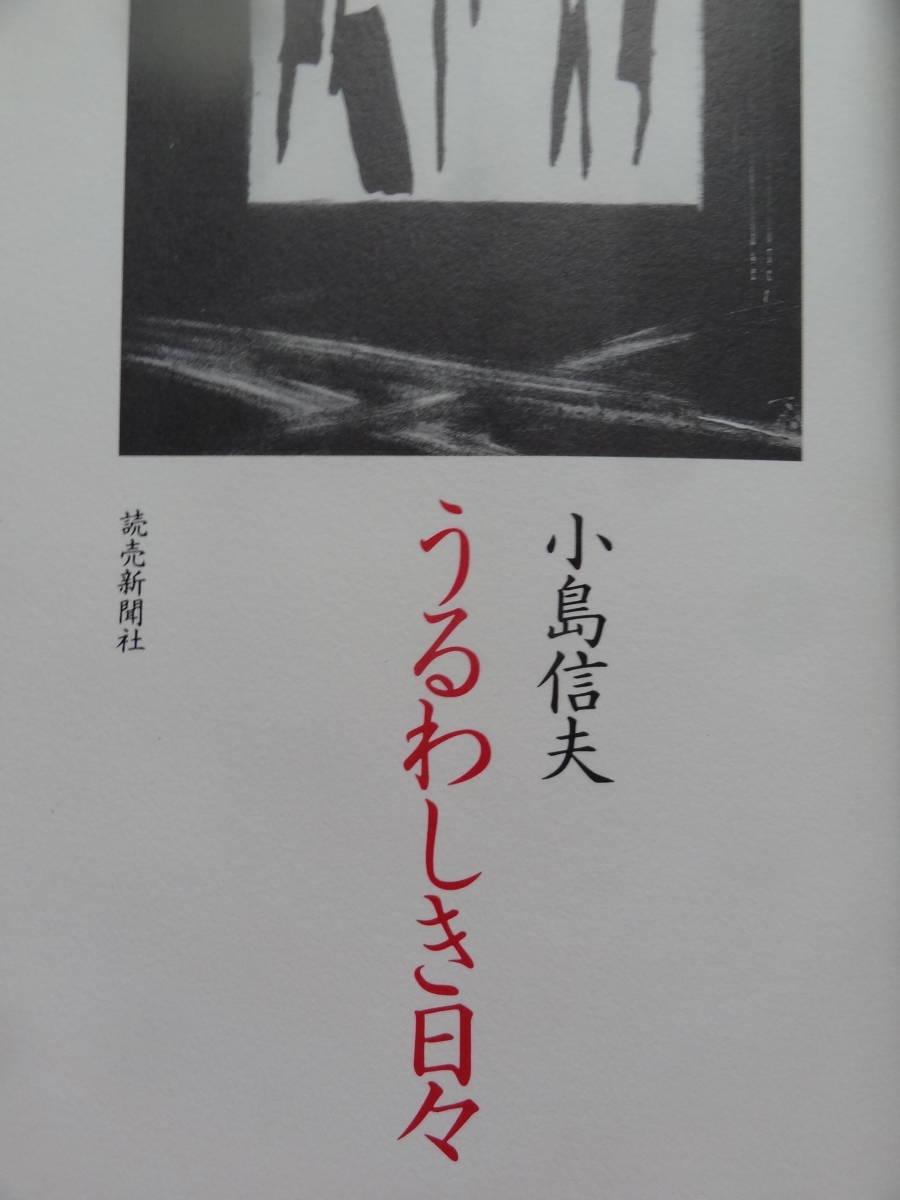 うるわしき日々 ＜長篇小説＞ 小島信夫 　1997年 　読売新聞社　初版 　装幀:中島かほる　装画:篠田桃紅