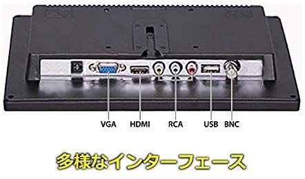 ディスプレイ モニター hdmi 10.1インチ IPS 液晶 大画面 オンダッシュ スピーカー 内臓 USB メモリー データー 再生 HDMI VGA RCA 対応_画像6