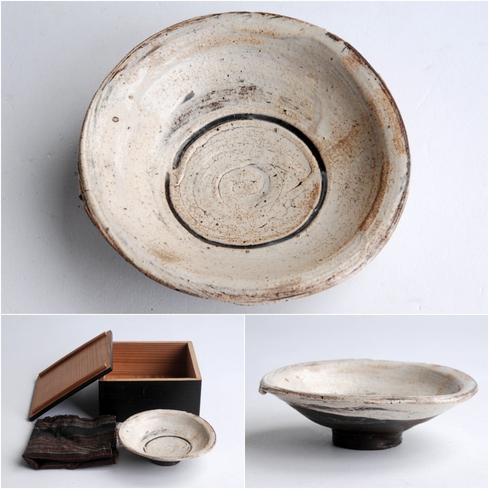 鶏龍山 刷毛目盃 李朝