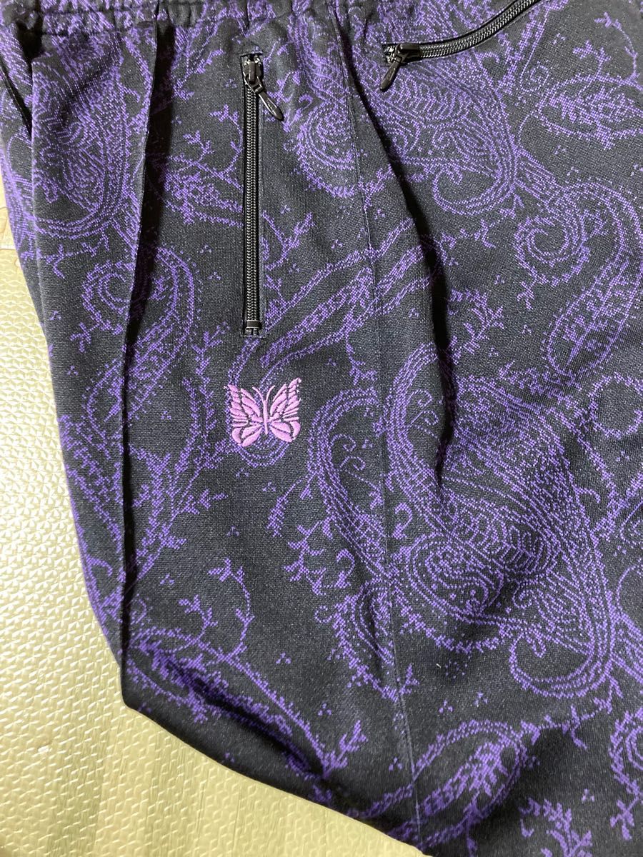 needles トラックパンツ ペイズリー柄 黒×紫|Yahoo!フリマ(旧PayPay