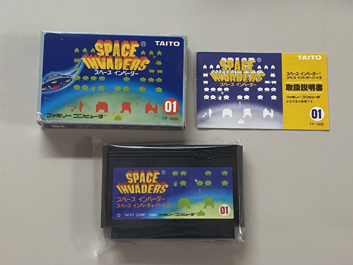 ヤフオク! - FC 新品? 良好 スペースインベーダー 箱説付き 珍品