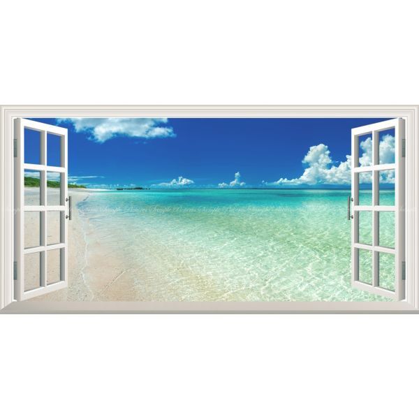 超新作】 【パノラマ窓仕様】沖縄の海景色 日本最南端 M004MS1