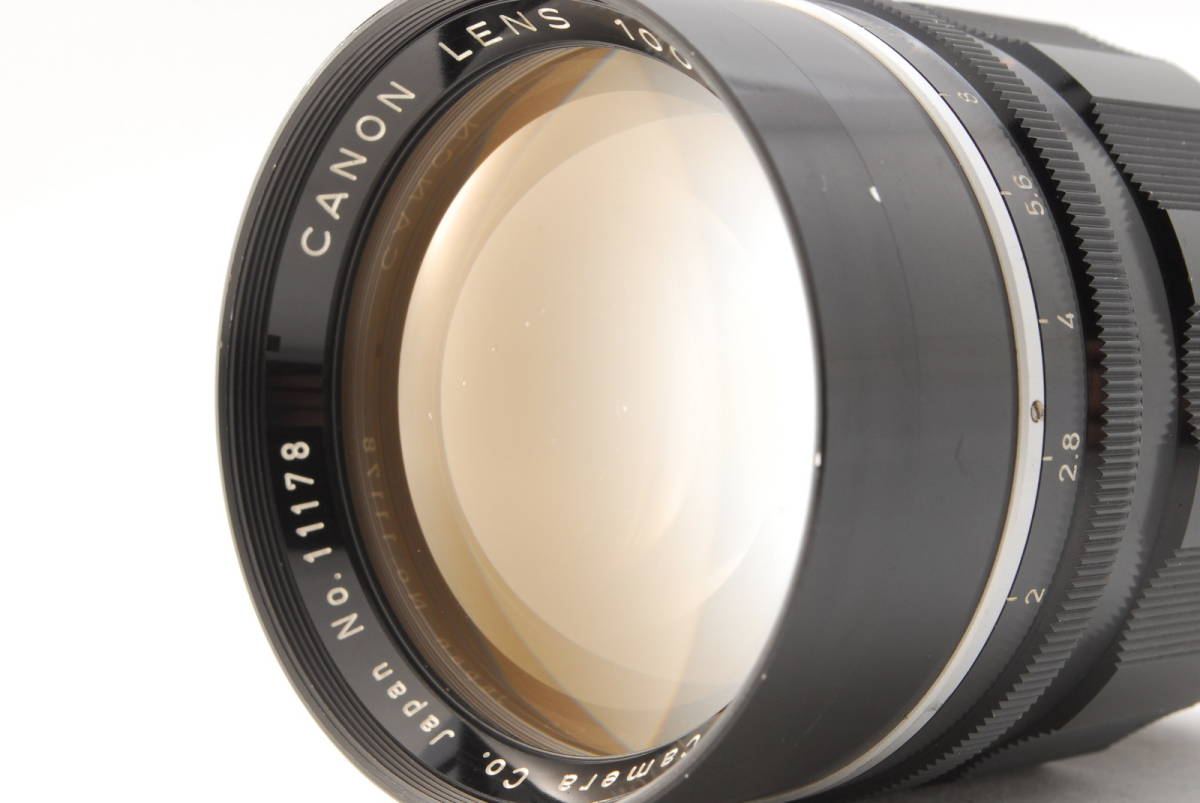 CANON キャノン LENS 100mm F2 L39 ライカ スクリュー L マウント