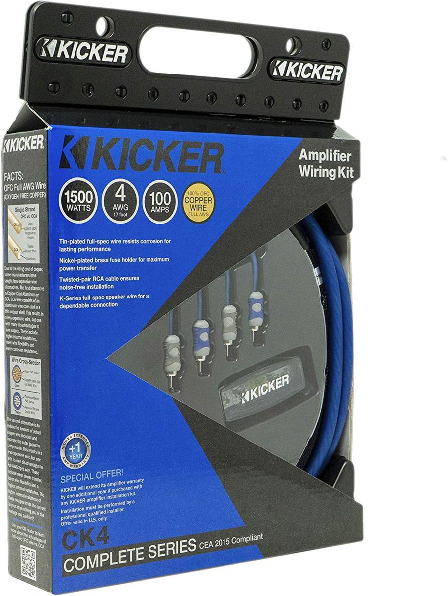 ■USA Audio■キッカー Kicker 新型CK4（46CK4) 4ゲージアンプ配線キット●税込_画像6