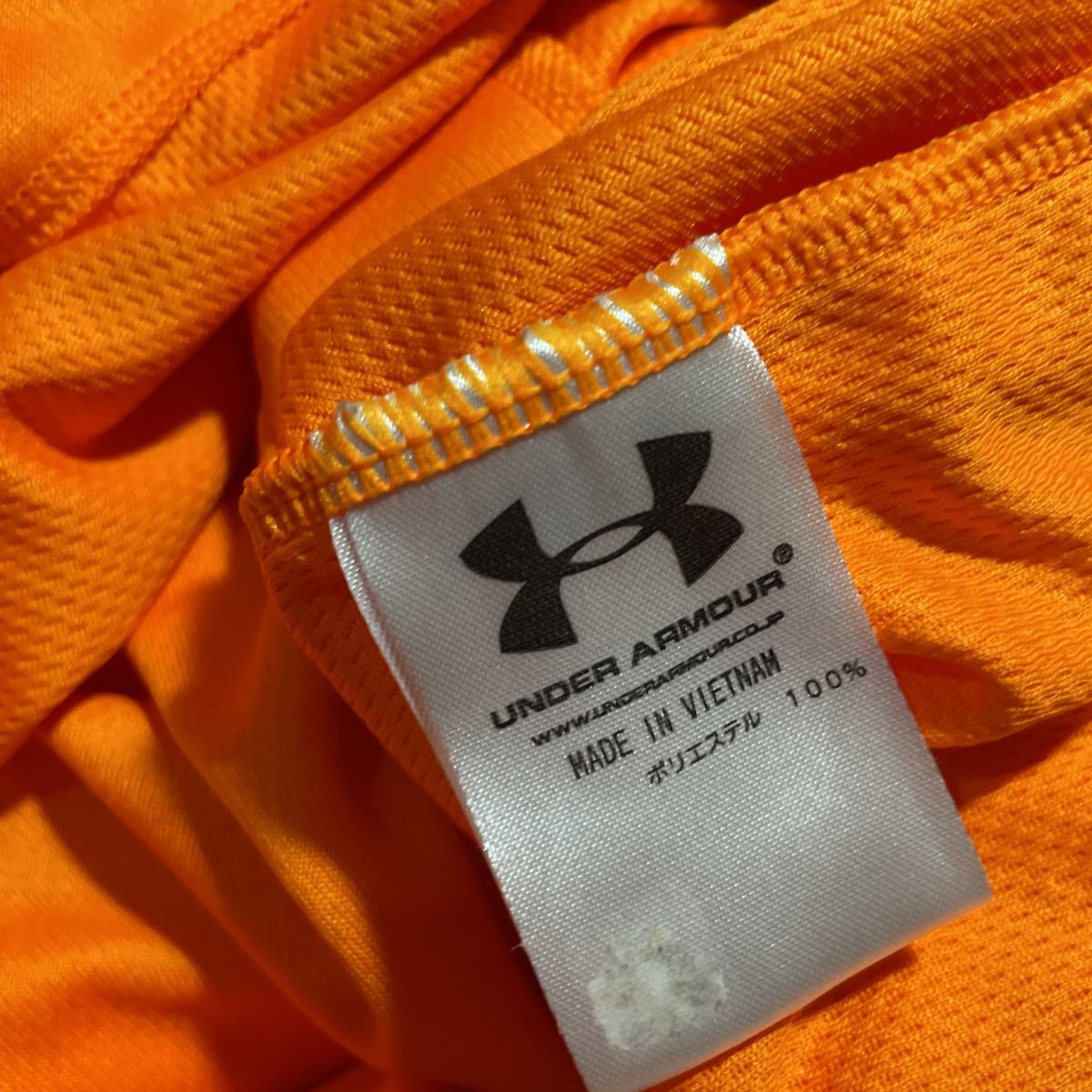 読売ジャイアンツ giants アンダーアーマー underarmour オレンジ オフィシャル official 野球ユニフォーム シャツ フリーサイズ_画像10