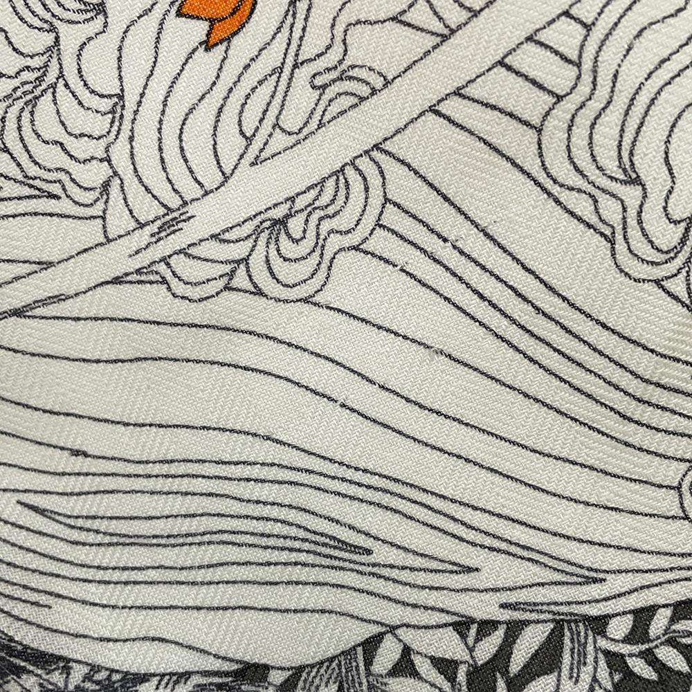 エルメス ストール カレ140 カレジェアン 自然回帰 HERMES カシミヤ