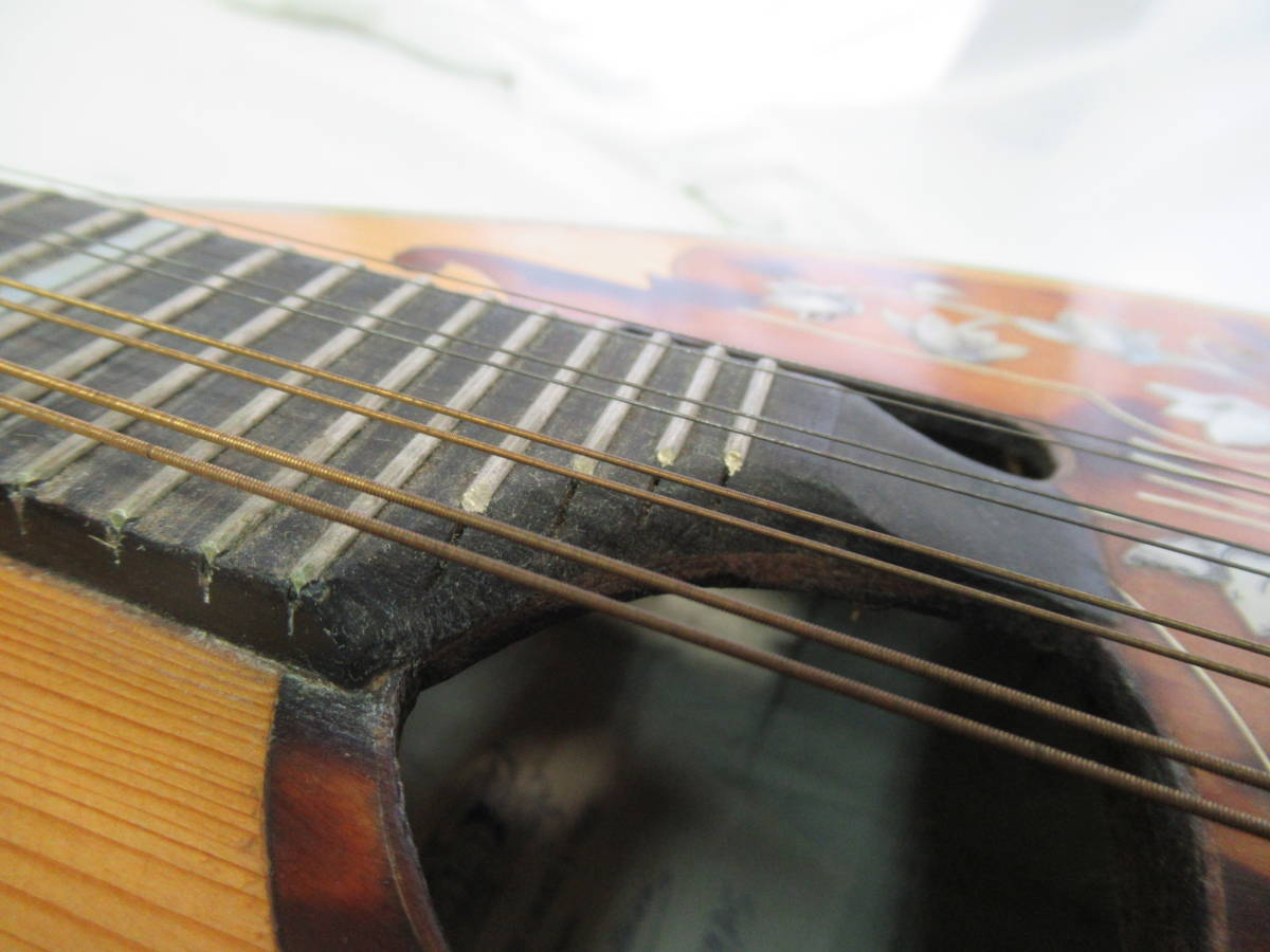 mandolin -1*RAFFAELE CALACE &FIGLIO NAPOLI 1975 rough . L color che mandolin musical performance possible hard case extra *