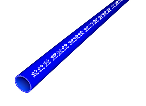 【耐熱】プレミアムシリコンホース 長さ1000mm(1m) ロング 同径 内径 Φ63 青色 ロゴマーク入り 工業用ホース 汎用品_画像1