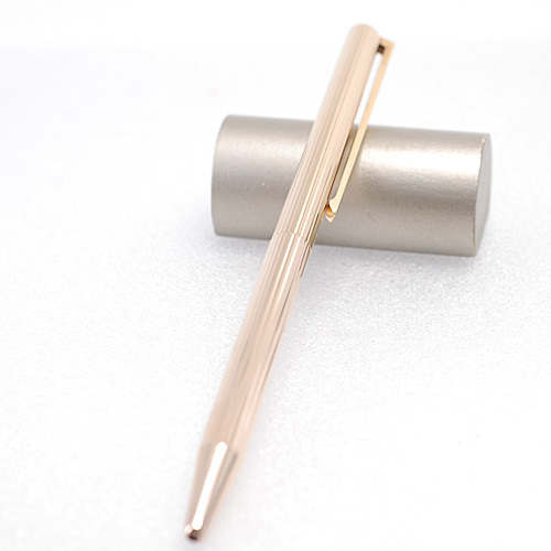 デュポン ゴールドカラー ツイスト式 ボールペン 筆記確認済み(13317)