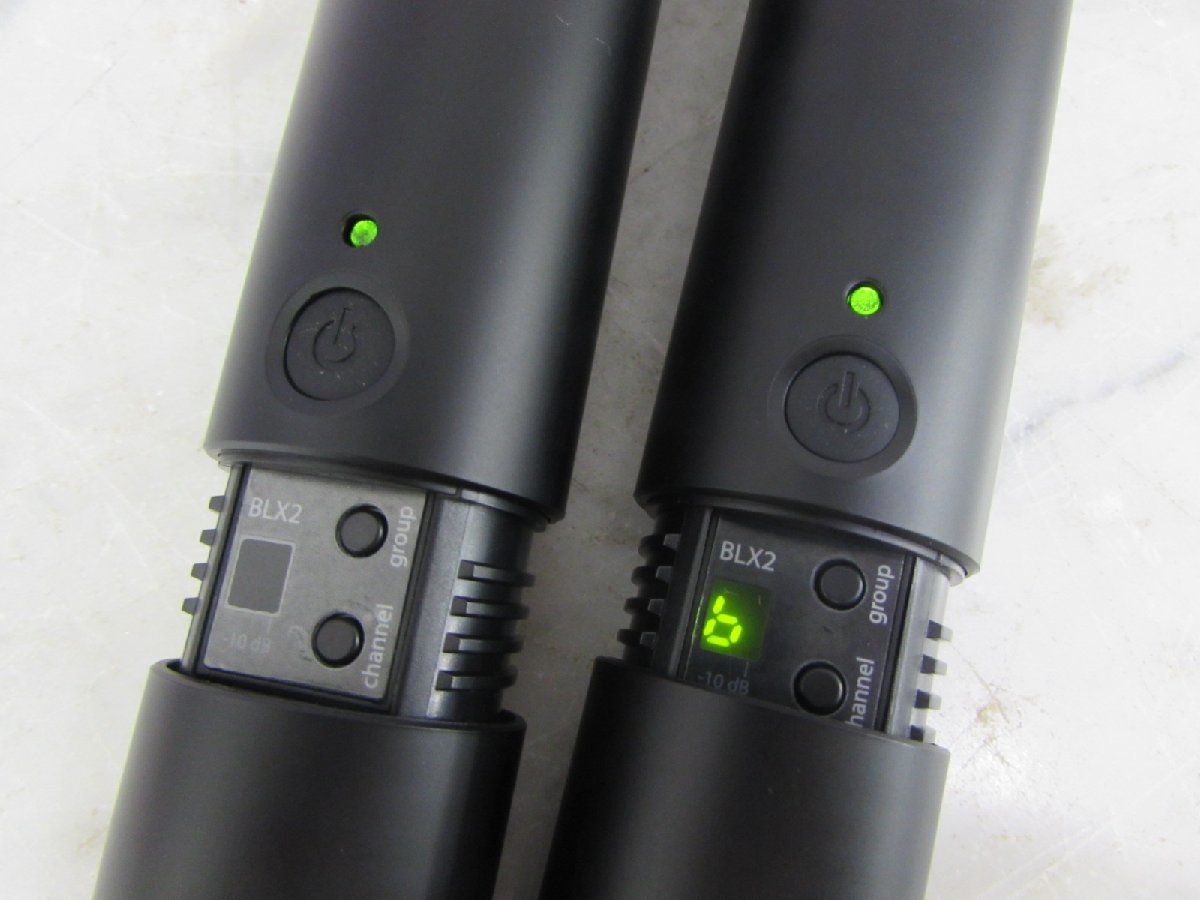 ☆ SHURE BLX2 JB ハンドヘルド型送信機 BLX-88 JB ワイヤレス受信機