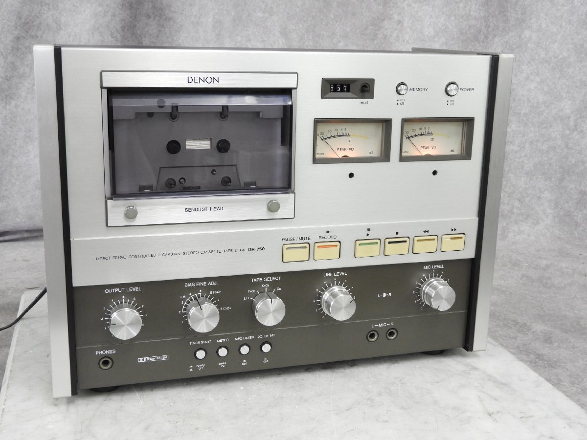 Yahoo!オークション - DENON デノン DR-750 カセットデッキ ジャンク Yahoo!オークション - DENON デノン DR-750 カセットデッキ ジャンク