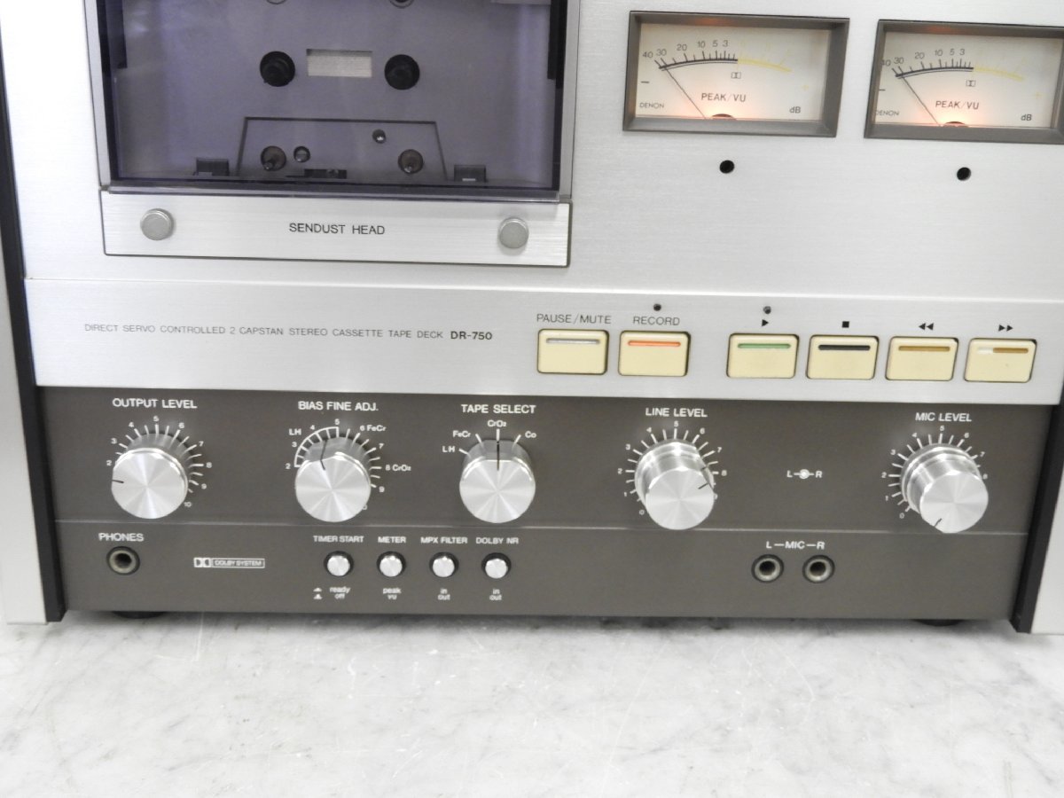 Yahoo!オークション - DENON デノン DR-750 カセットデッキ ジャンク Yahoo!オークション - DENON デノン DR-750 カセットデッキ ジャンク