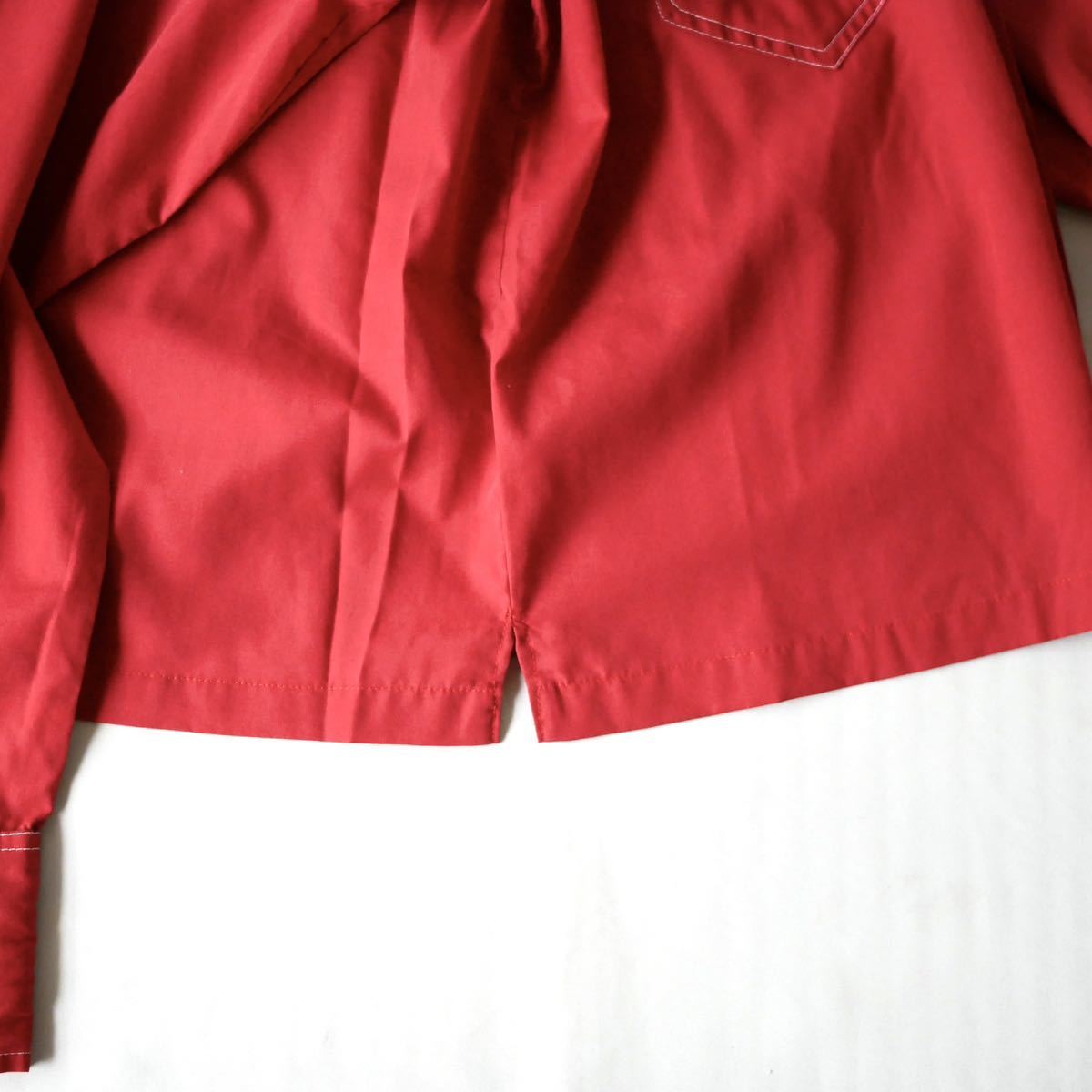 70s vintage Marlboro ヴィンテージ マルボロ ベルト付き ポケット デザインシャツ 古着 70年代の画像7