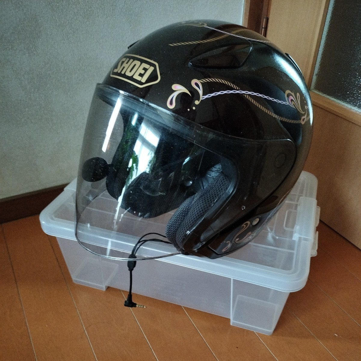 美品 SHOEI ショウエイ ジェットヘルメット サイズＳ 55センチ バイク