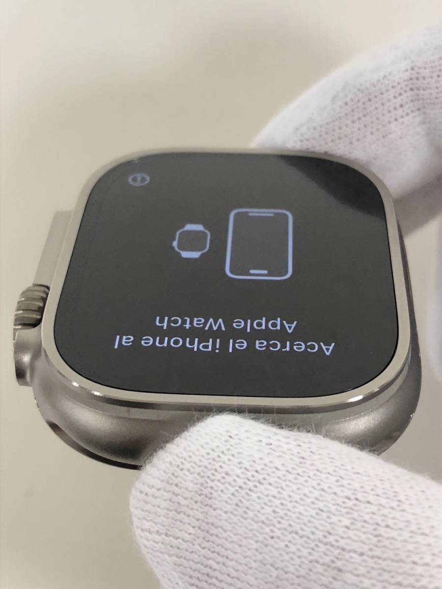 F-11643】Apple Watch ULTRA 49mm GPS+Cellular MQFK3J/A チタニウム
