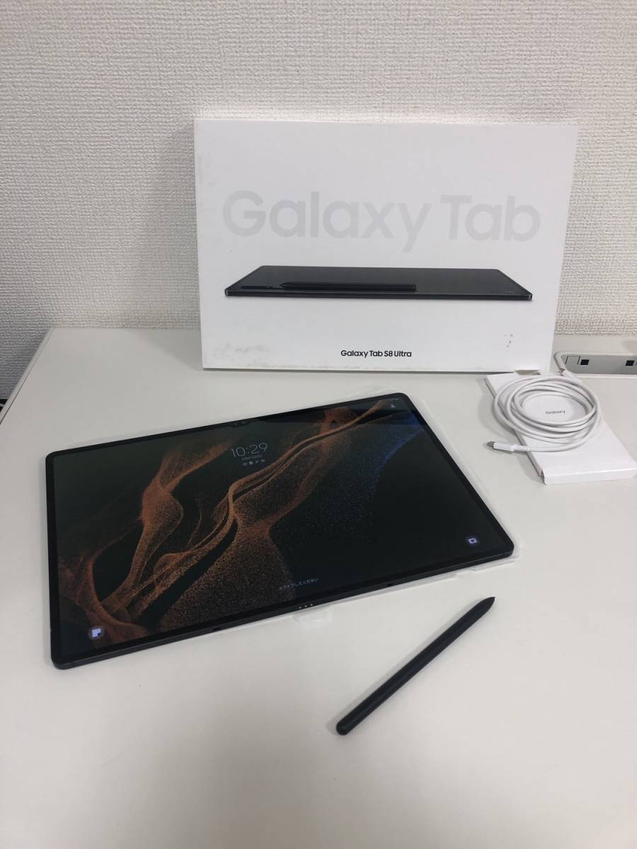 F-11489】SAMSUNG Galaxy Tab S8 Ultra Wi-Fiモデル SM-X900 12GB