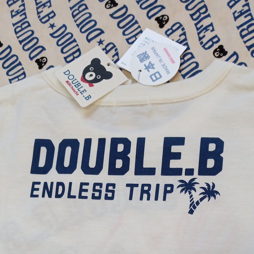 タグ ミキハウス DOUBLE B【ダブルビー】刺繍モチーフTシャツ タグ ミキハウス DOUBLE B【ダブルビー】刺繍モチーフTシャツ