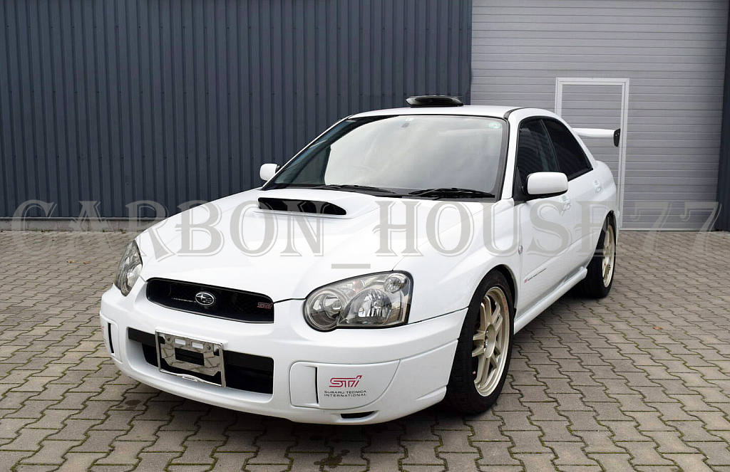 ★SUBARU インプレッサ GDB C/D/E型 目 ボンネット エアダクト 黒塗装済み FRP製 2002/11-2005/05《交換タイプ》☆._画像1