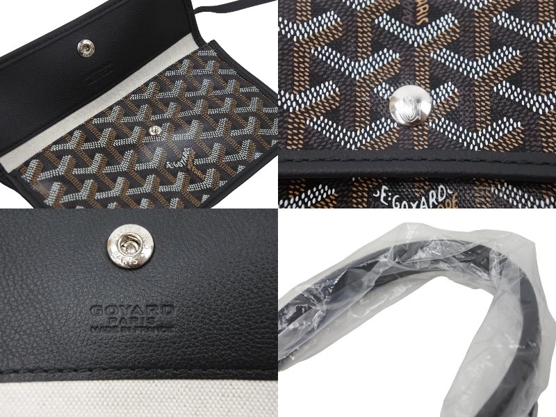 新品未使用 GOYARD ゴヤール サンルイ PM ブラック トート バッグ ST