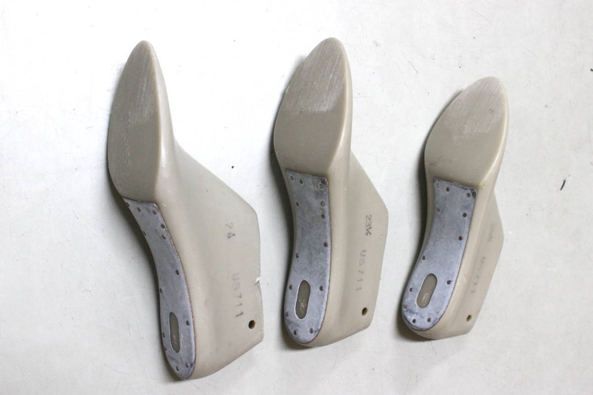 靴 木型 22.5・23.5・24cm 3足分 US711  おまけ付き  靴練習 ラスト レザークラフトの画像4