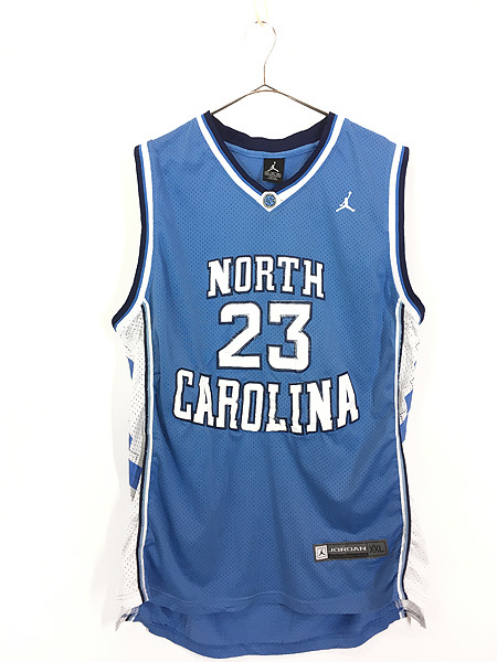 古着 North Carolina 「M.JORDAN」 ジョーダン カレッジ メッシュ タンクトップ XXL 古着