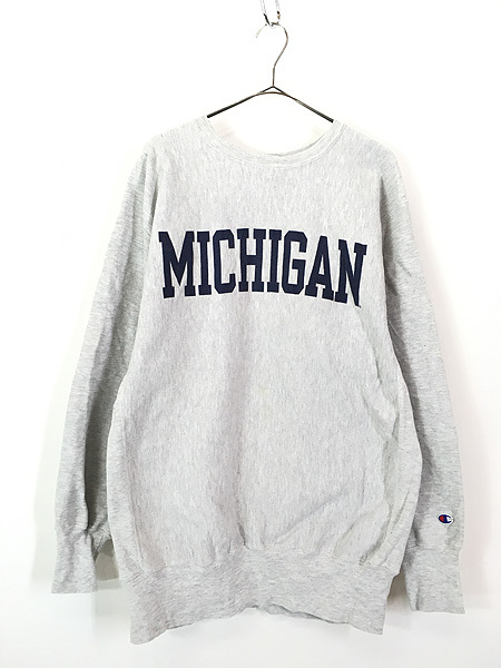女性に人気! Champion USA製 90s 古着 Reverse 古着 XXL スウェット リバース 「MICHIGAN」 Weave XLサイズ以上 女性に人気! Champion USA製 90s 古着 Reverse 古着 XXL スウェット リバース 「MICHIGAN」 Weave XLサイズ以上