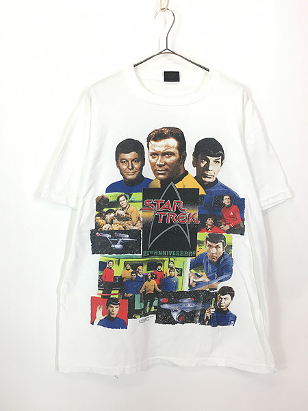 古着 90s USA製 STAR TREK スタートレック 「25th Anniversary」 SF ドラマ ムービー Ｔシャツ XL_画像1