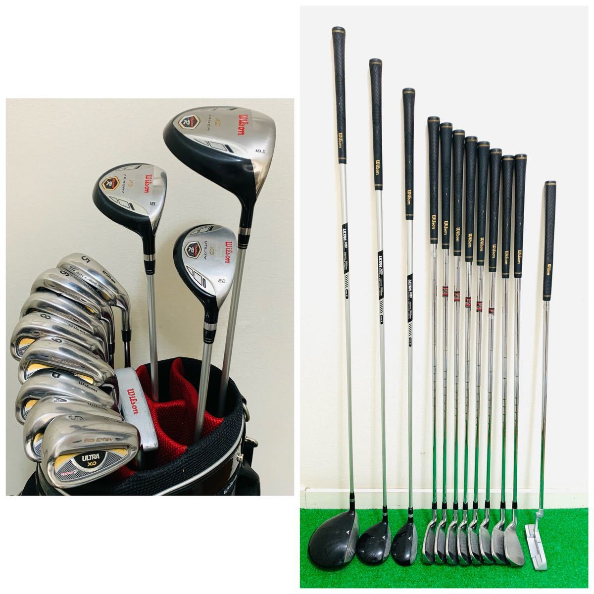 4915 豪華 Wilson ウィルソン メンズ 右利き ゴルフクラブフルセット