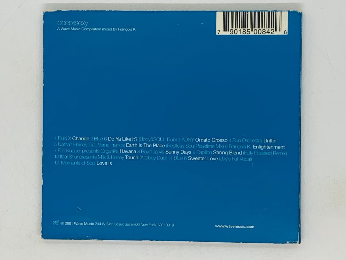 即決CD Deep and Sexy, Vol. 1: Mixed by Franois K デジパック仕様 X22_画像2
