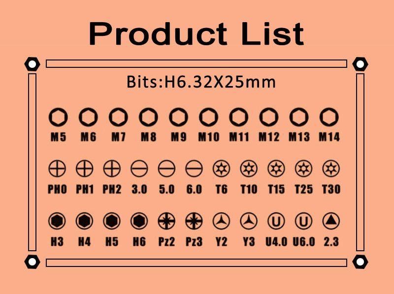 38in1-B　精密　磁気　ラチェット　ドライバー　キット　電子修理ツールキット　修理_画像6