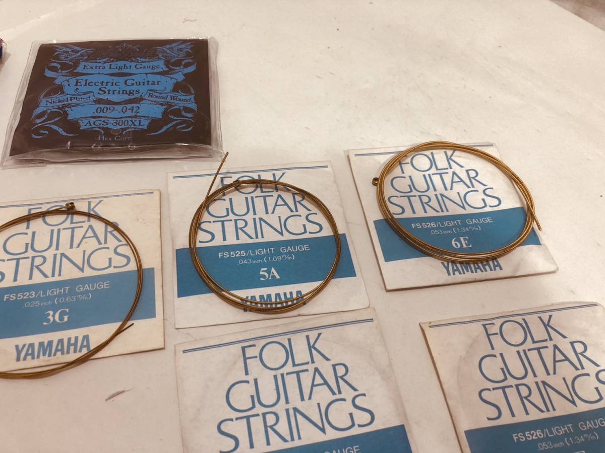 ヤマハフォークギターストリングス弦 YAMAHA FOLK GUITAR STRINGS(スチール弦)｜売買されたオークション情報、yahoo