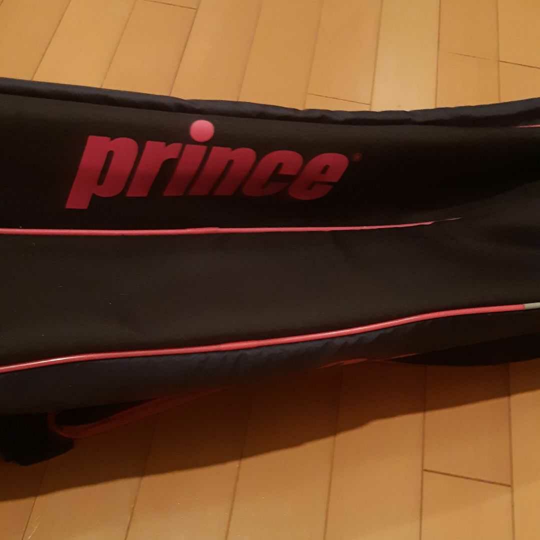 Prince紺ネイビー×マゼンタピンクラケットバッグ リュックショルダー