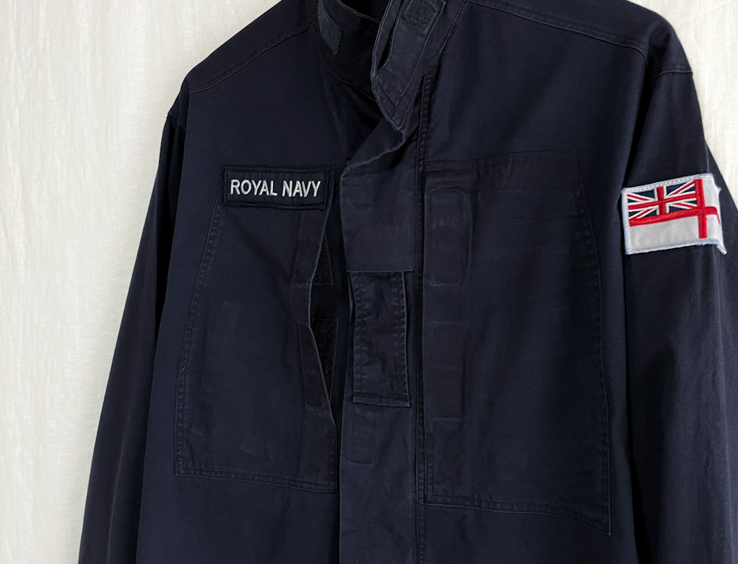 イギリス軍 コンバット ジップアップ シャツ ジャケット 190 ロイヤル