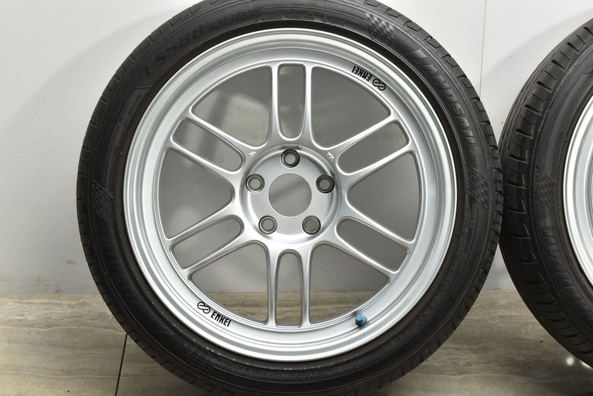 【軽量】エンケイ ENKEI RPF1 18in 8J +35 PCD112 2021年製 ランドセイル 245/40R18 アウディ A4 A6 フォルクスワーゲン シロッコ_画像5