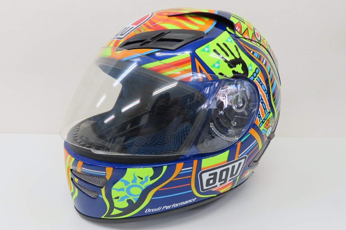 ※SGマーク無※AGV AF-1 FIVE CONTINENTS バレンティーノ・ロッシレプリカ フルフェイスヘルメット Lサイズ(60cm) バイク ツーリング_画像1