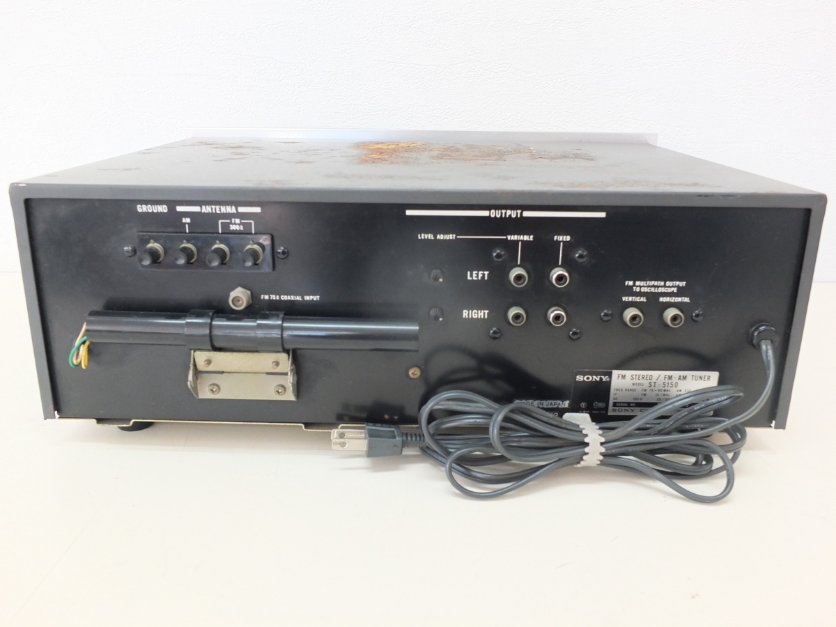 ジャンク☆SONY ソニー FM STEREO/FM-AM TUNER ST-5150 ステレオチューナー オーディオ機器の画像7