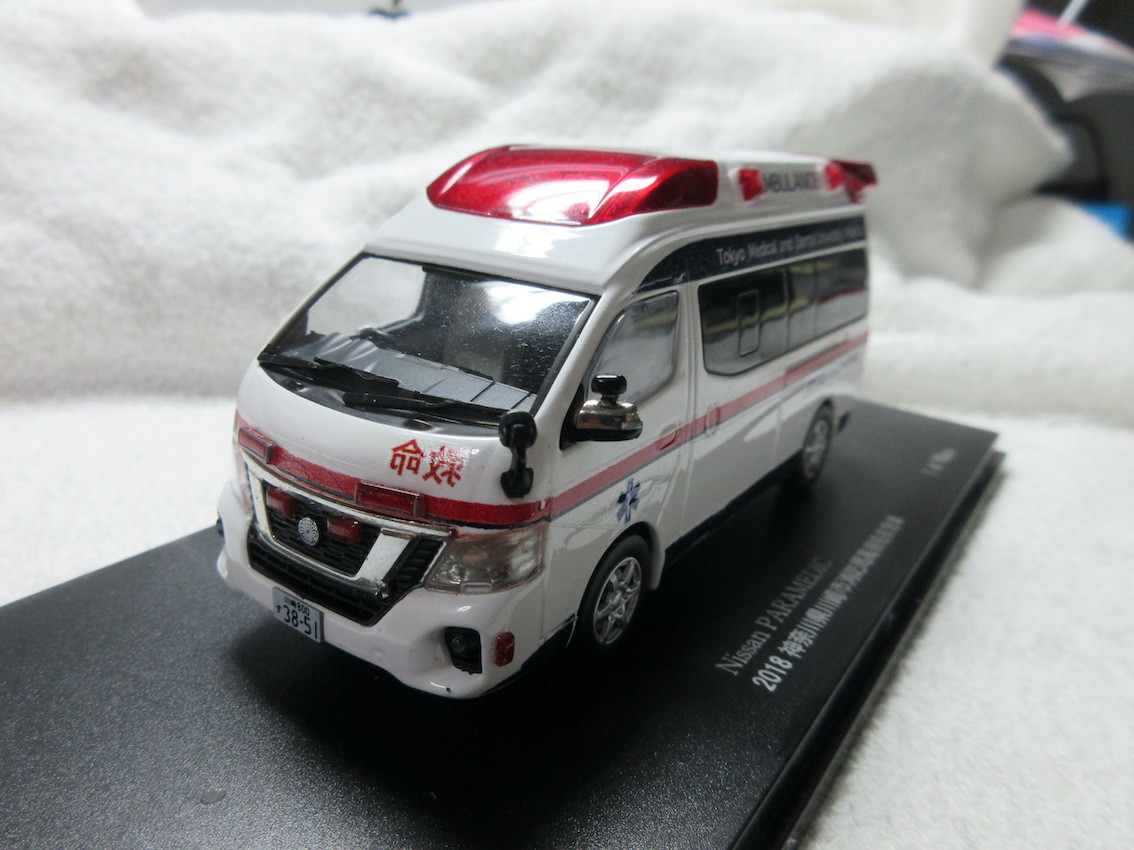 CAR-NEL 1/43 日産 パラメディック 2018 神奈川県 川崎市消防局 高規格