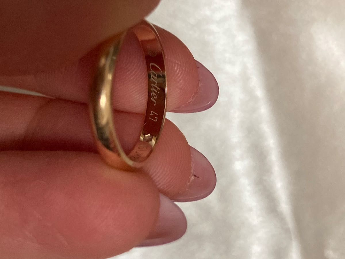 カルティエ　指輪　1895 WEDDING BAND 7号　証明書　外箱付き　ダイヤモンド　Cartier