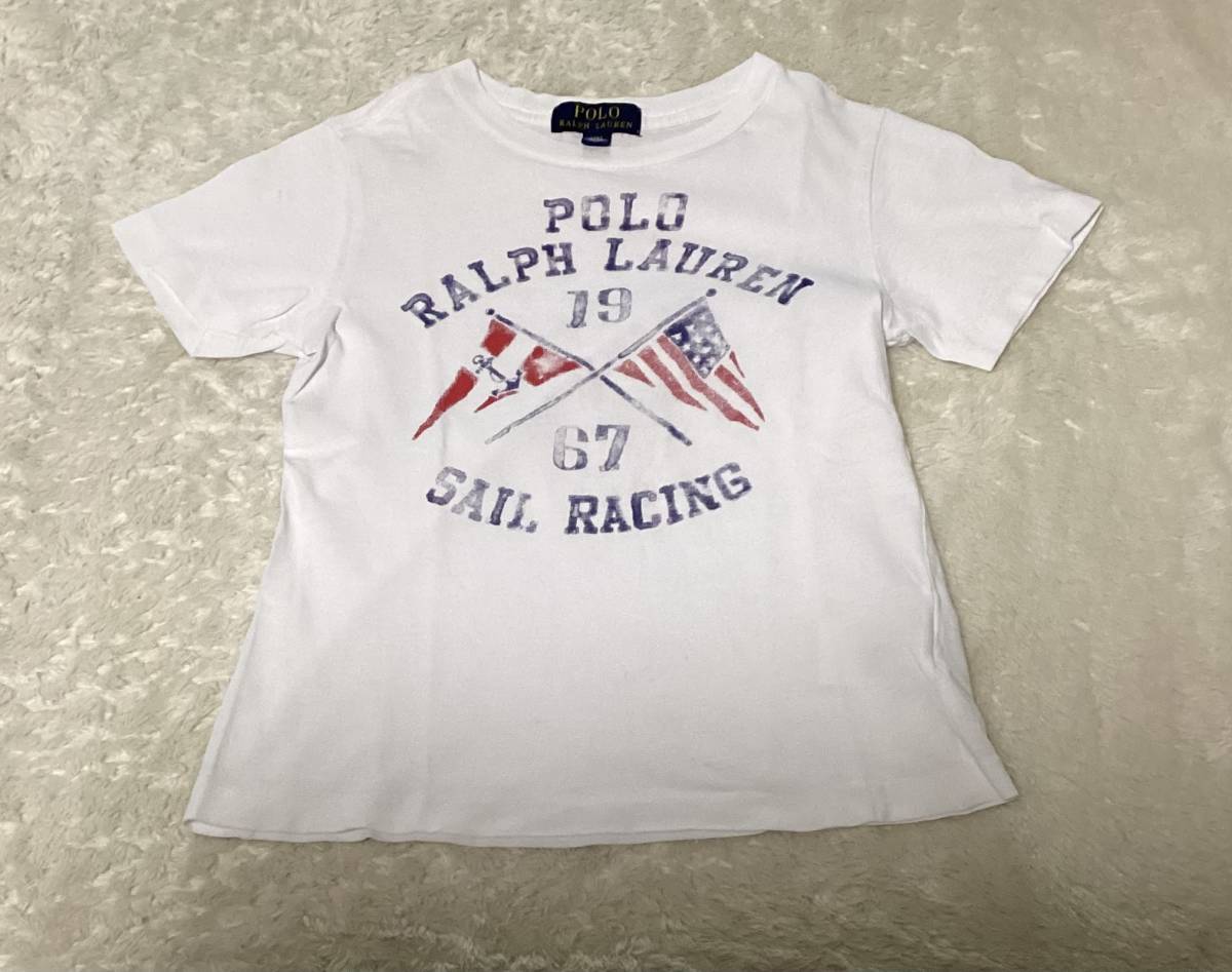 ラルフローレン PORO 110センチ 半袖 白 Tシャツの画像1