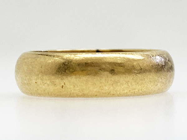 送料無料】18金 甲丸 リング 6.0g 10.5号 ◇ K18 金 地金 指輪