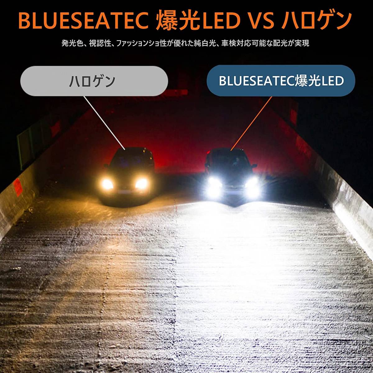 【送料込】（9005/HB3）　【2023新車検対応品】BLUESEATEC HB3 9005 LED ヘッドライト 爆_画像6