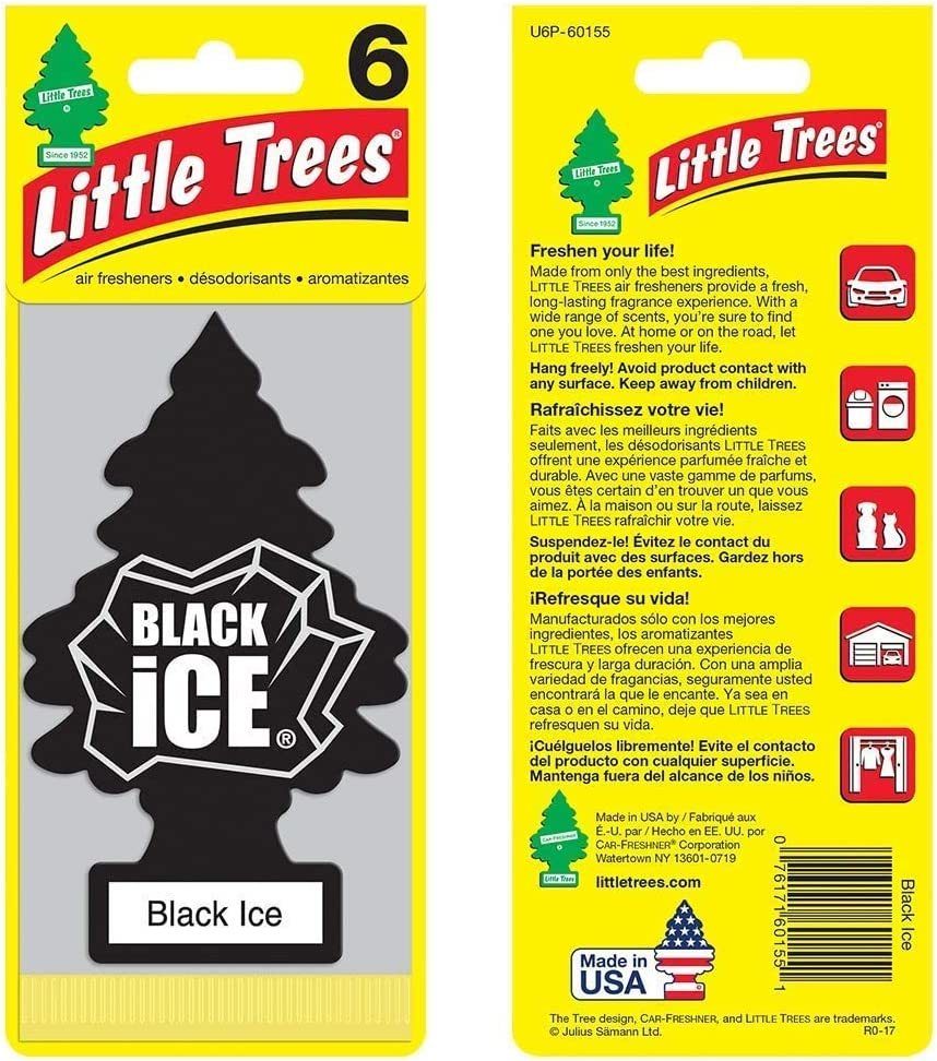 [ включая доставку ] little tree воздушный свежий na-[Black Ice 6pac]6 шт. комплект!LittleTree ароматические средства 