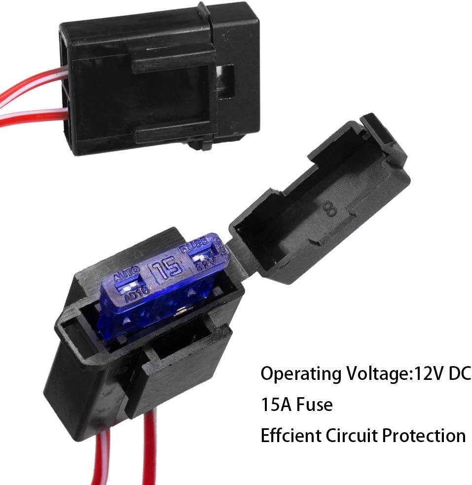 【送料込】　HUIQIAODS H8/H11/H16 LED対応 汎用 スイッチ付 後付フォグランプ用 フォグ配線 リレ_画像5