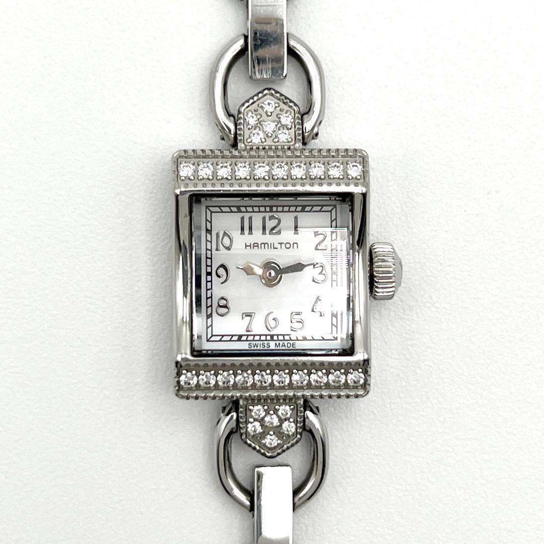 定価11.5万・高級ダイヤモンドベゼル】ハミルトン レディース 時計 腕時計-