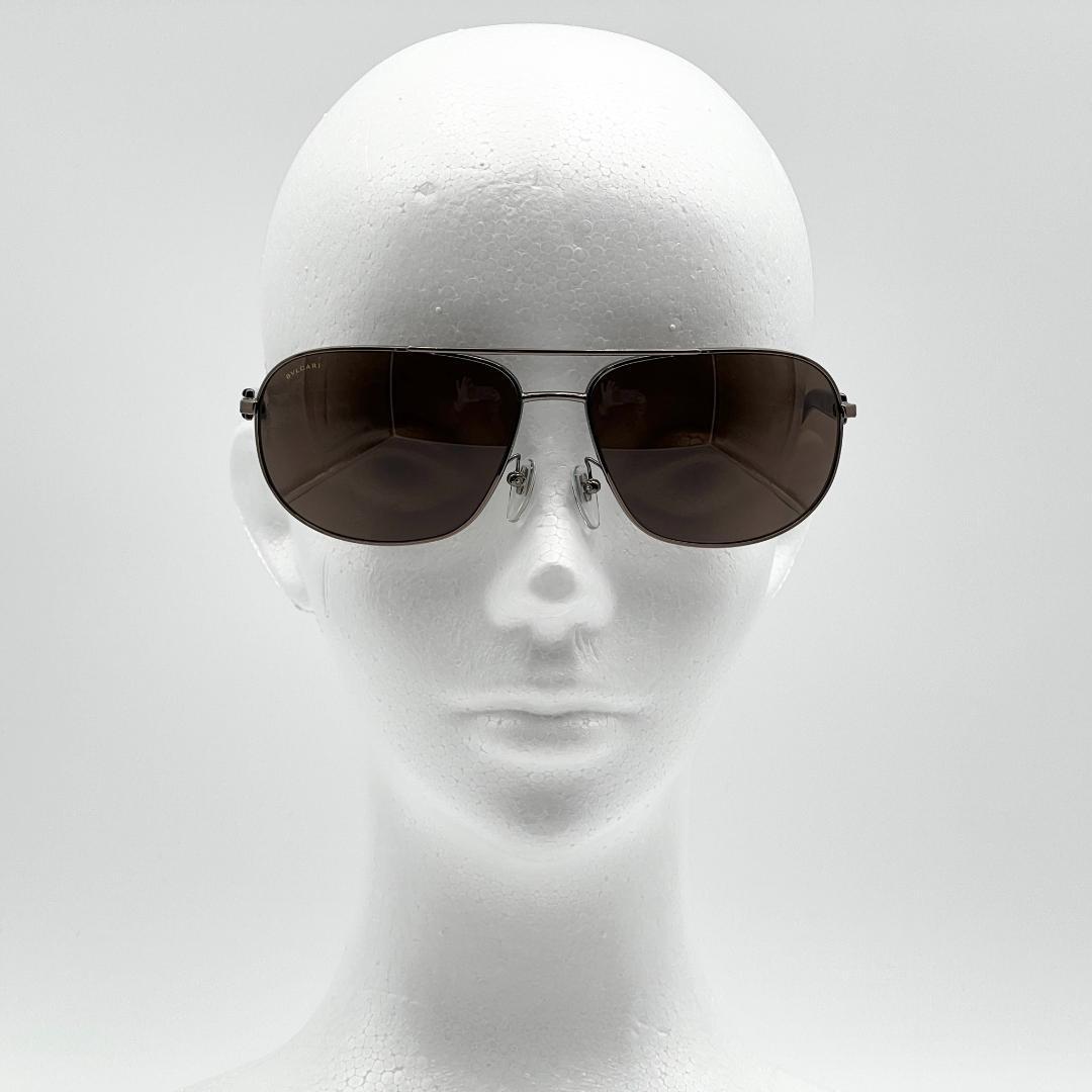【ケース付】ブルガリ　BVLGARI　メンズ　サングラス　眼鏡　ティアドロップ ブラウン　_画像10