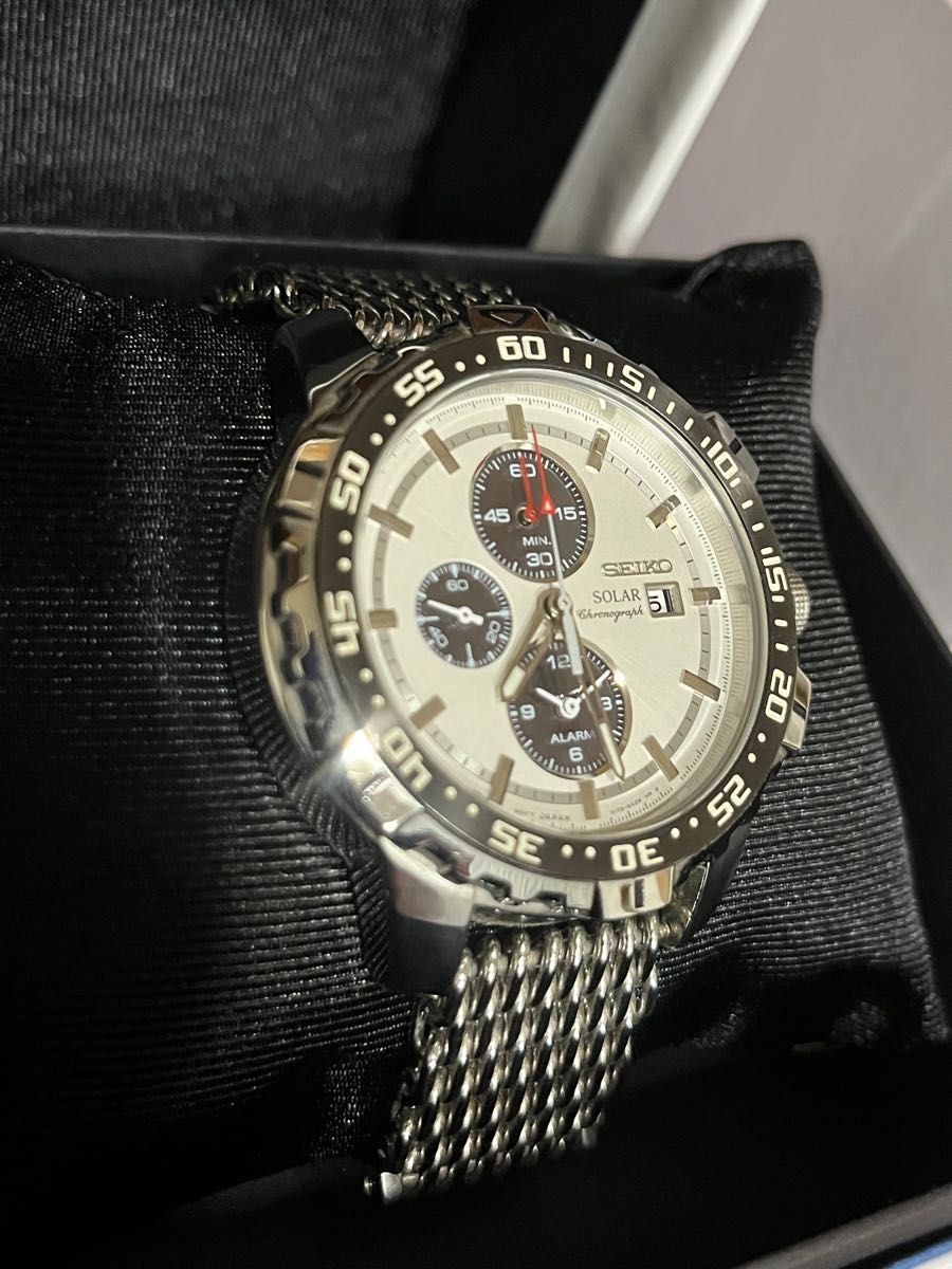 SEIKO SOLAR 腕時計 SSC297P1 シャークメッシュ | noonanwaste.com