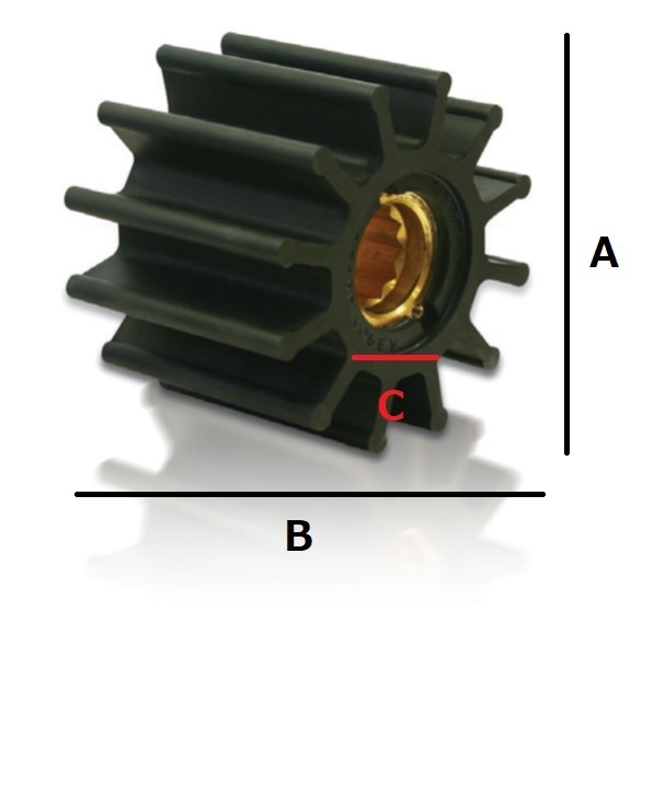  new goods * impeller DJ PUMP(003-1001) Yanmar (127881-42051*42052) interchangeable goods SP220 same etc. goods 6CZ(6CZA)GT 6DH-HT