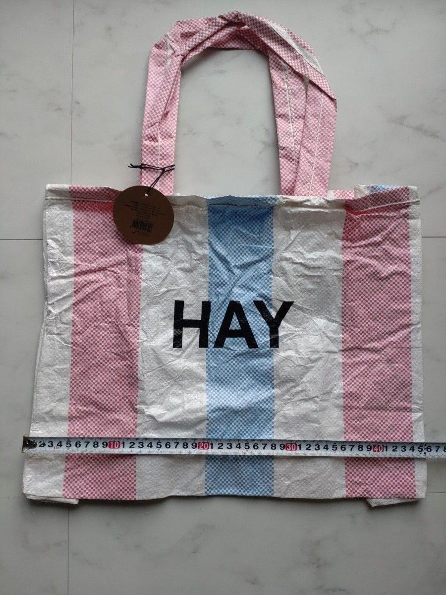 HAY】ヘイ トートバッグ マルシェバッグ ビニールバッグ 新品未 HAY】ヘイ トートバッグ マルシェバッグ ビニールバッグ 新品未